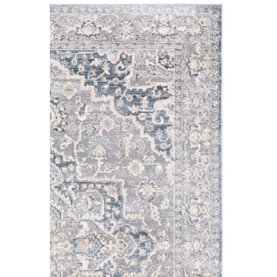 Tapis crème / bleu Ackerson