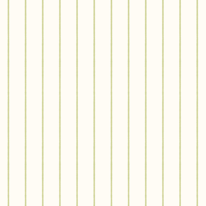 Scallop Stripe - Apple 10m Wallpaper, Green Striped