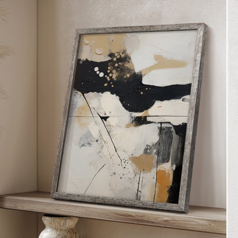 ABSTRACT Series DI, reproduction encadrée - bois massif