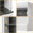 Duanna Tall Bookcase With Doors & Storage Cabinet, 5-Tier Bookshelf With Adjustable Lights