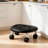 Accent Stool With Rolling Wheels