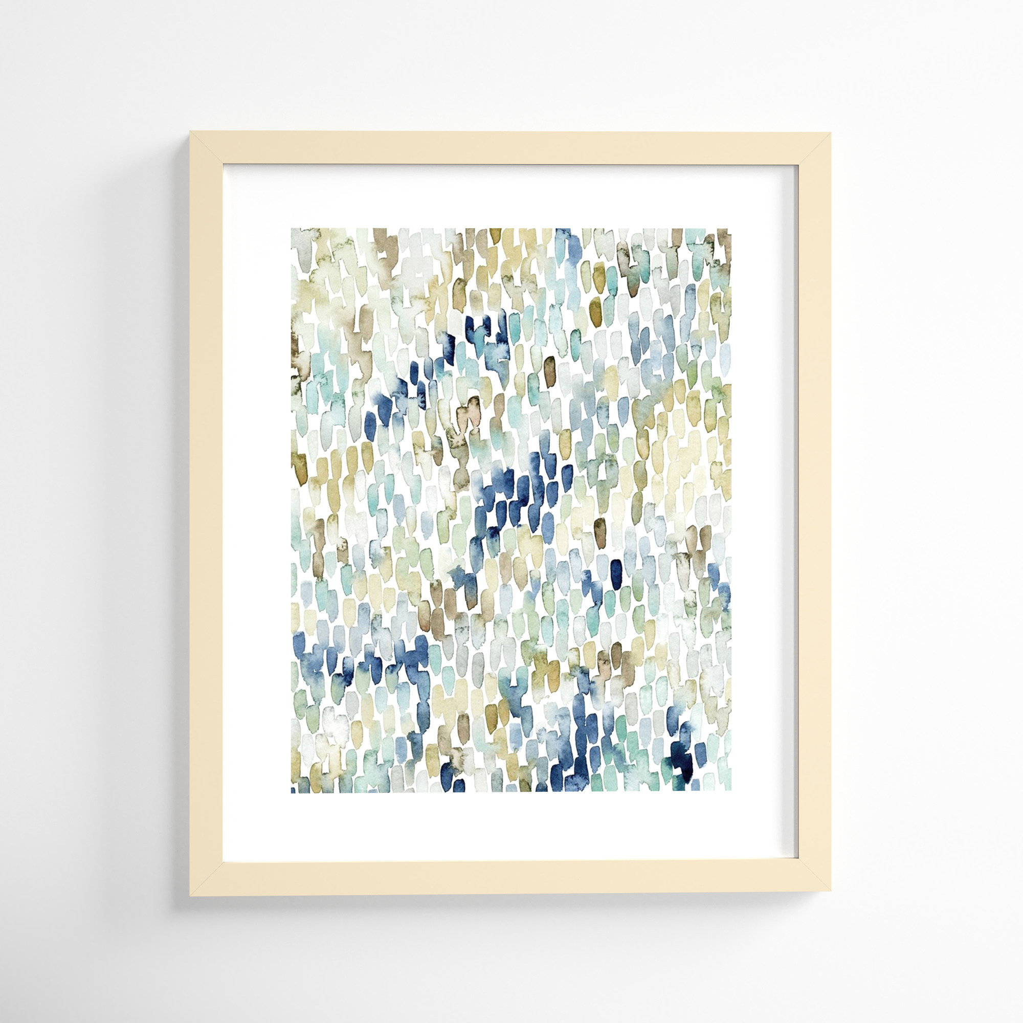 River Wavelets I by Grace Popp, 25" H x 21" W, Natural Framed Paper