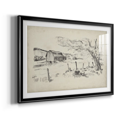 " Sketched Barn View II "