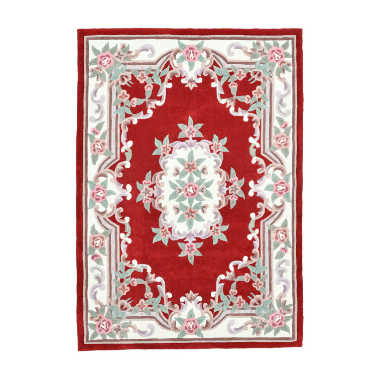 Costilla Hand Tufted Red Rug