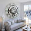Horloge murale 36 "surdimensionnée pour le salon-123169115