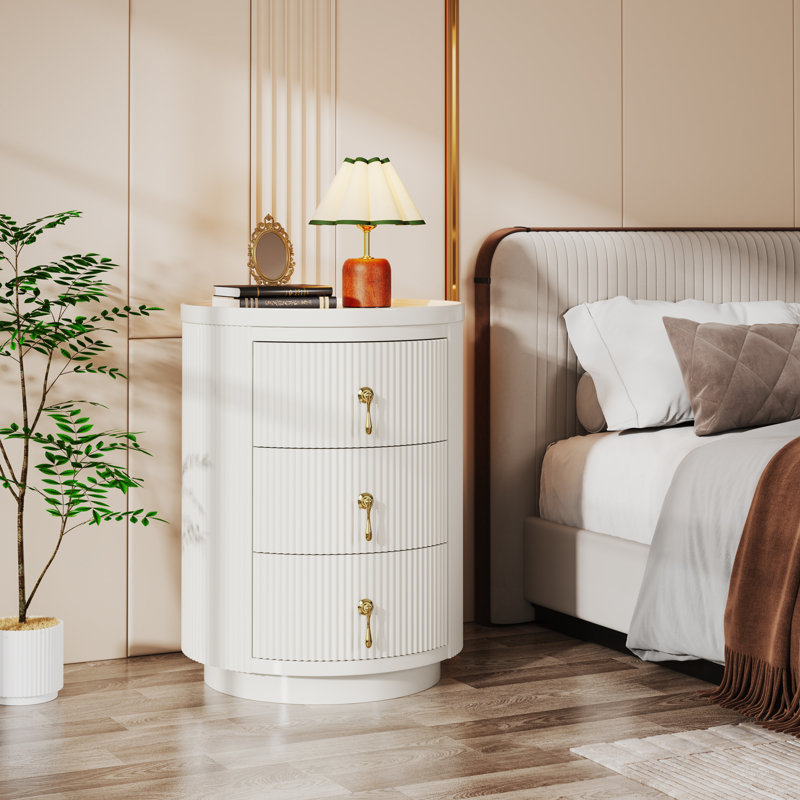 15.94'' Wide 3-Drawer Nightstand & Side Table