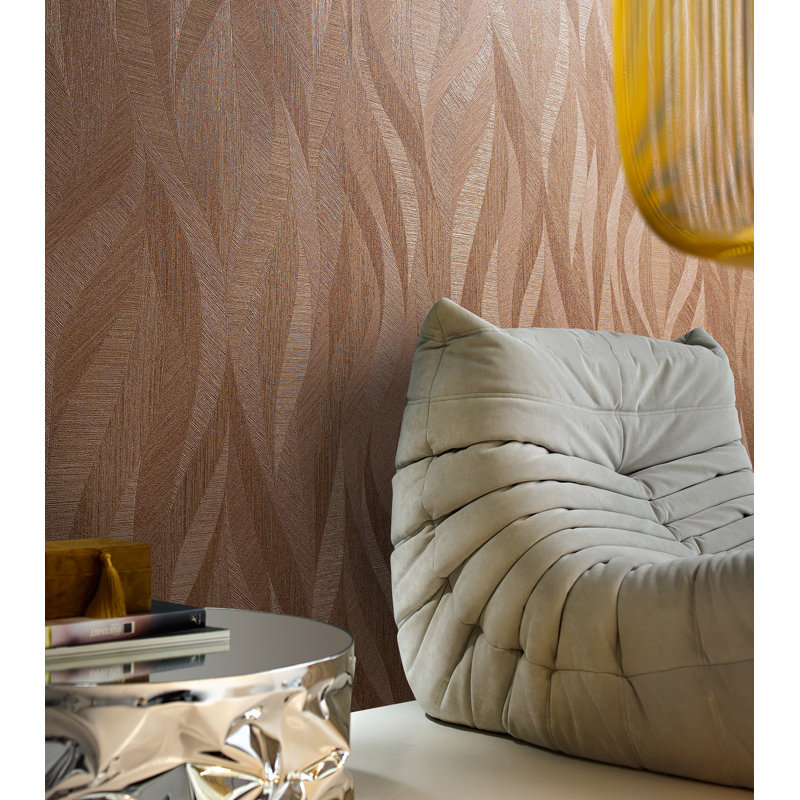Energy Collection Flame Effect Matte Wallpaper Roll, Orange