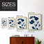 Indigo Bloom I-Premium Framed Print -Ready to Hang - No Nails Required - No Nails Required-1776537639-1776537637