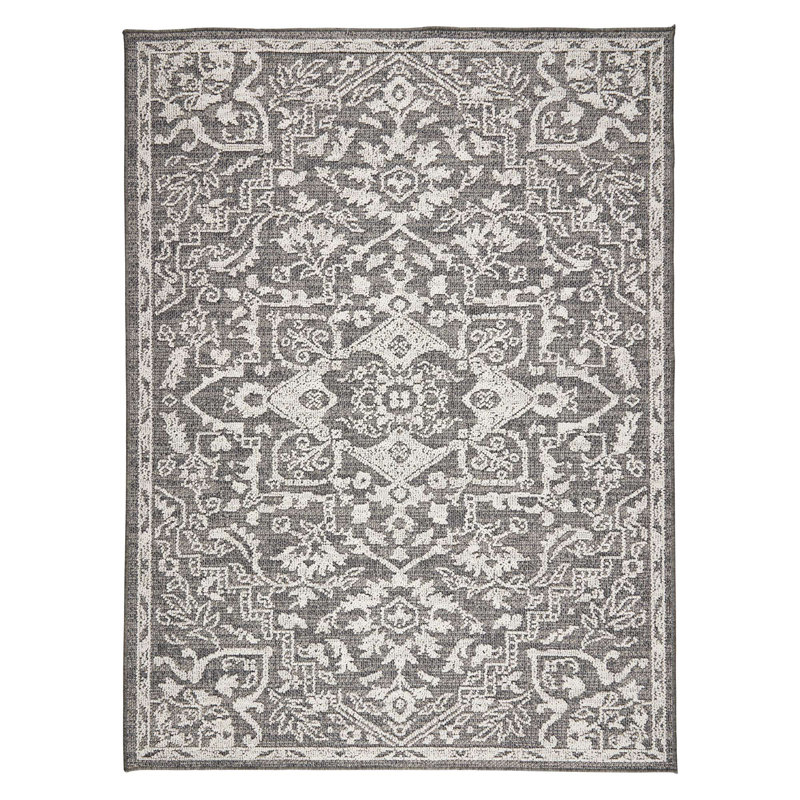 Tapis intérieur / extérieur en polypropylène Mcfall, Rectangle 2 pi x 3 pi