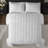 White Brushed Essential King Blanket