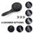Single Handle 6-Spray Patterns Shower Head - Matte Black Brass, Wall Mounted, 1.8 Gpm, Adjustable Flow, Handheld With Power Fog, Rain Massage, Spray Modes In Brass 6 Modes, Style-127368545