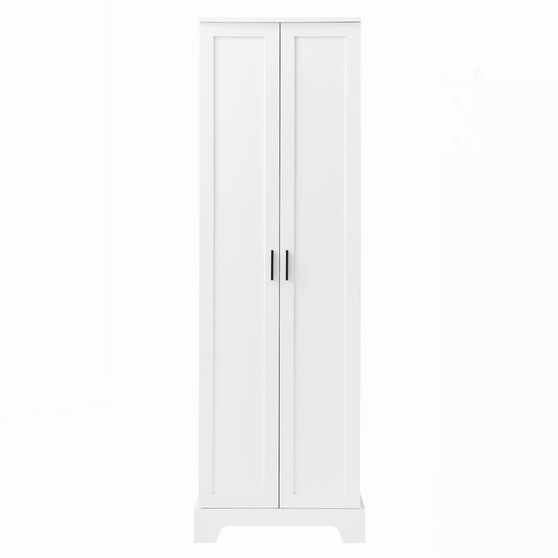 Storage Cabinet With Two Doors For Bathroom, White