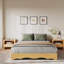 Lit plateforme en bois Wave Design - profil bas sans tête de lit, silencieux, sans sommier tapissier-1710148586-1710148591