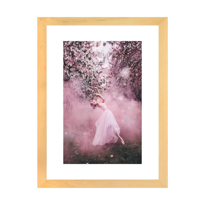 «Été russe» - reproduction, Papier beaux-arts encadré bois naturel, H 24 po x l 16 po x P 1 po