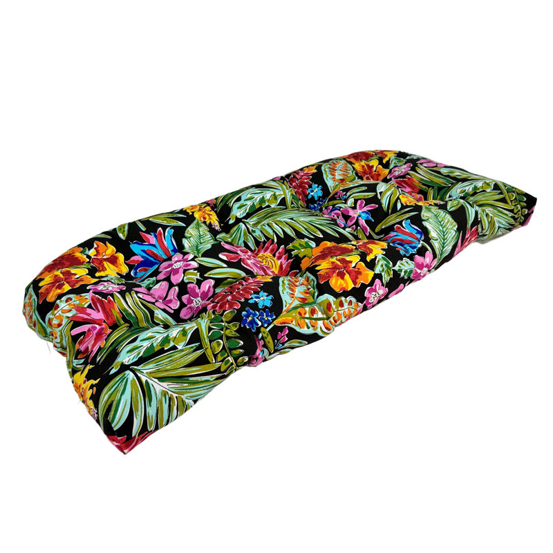 Coussin de siège double double U Paradise Island noir 44 po