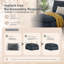 Canapé modulaire simple à compression sous vide, fauteuil sans accoudoirs en velours côtelé rayé pour une combinaison d'espace flexible-10428381-10428355