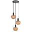 Boho 3-Light Woven Kitchen Island Pendant