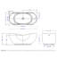 65.75'' x 31.5'' Freestanding Soaking Resin Bathtub