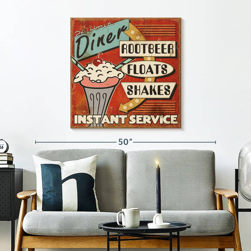 Tergel Diners And Drive Ins I, H 30 po x l 30 po
