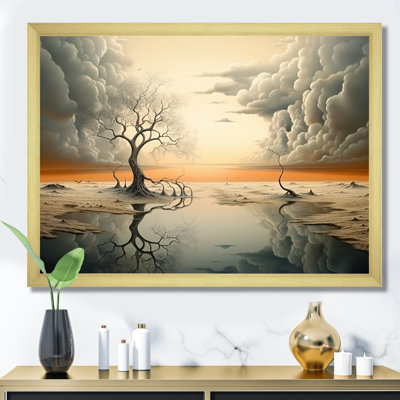 Surrealism Desert Landscape II - Surrealism Wall Art