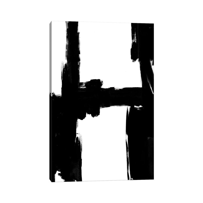 "Structured II" par Alex Wise - reproduction d'art, Toile tendue, H 48 po x l 32 po x P 1,5 po