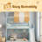 Full Size House Bed With Canopy, Slide & Built-In Bookshelves-1481433409