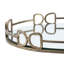 Grand plateau miroir argenté D18x2 "Valentina-125944250