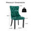 Chaises de salle à manger, chaise de salle à manger rembourrée haut de gamme avec anneau clouté-511006614-511006596-531111163