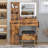 Vanity Desk Set With Led Lighted Mirror & Power Outlet, Makeup Table Top with 3 Open Bookcases, 3 Cubbies, 2 Drawers, Dresser Table for Bedroom, Checkroom-1245589969