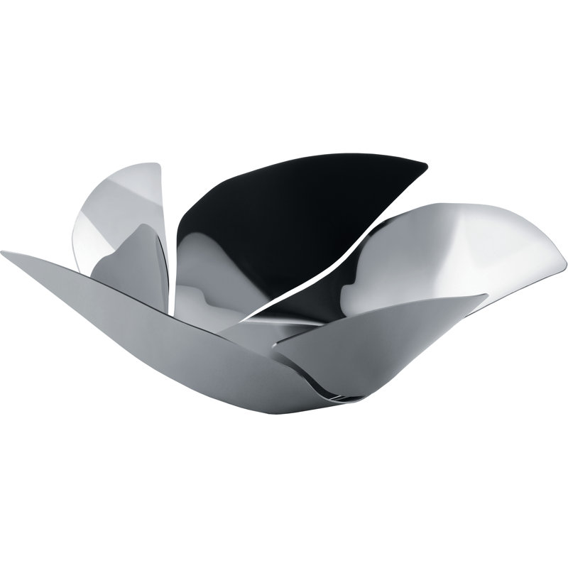 Twist Again Metal Sleek Decorative Bowl in Stainless Steel