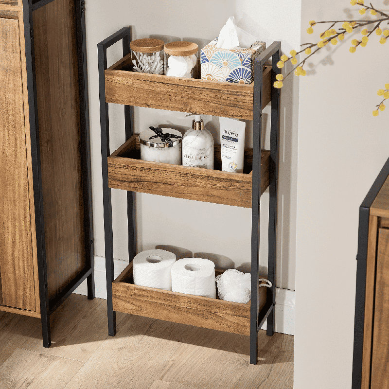Antioco 3 Shelf Freestanding Bathroom Storage