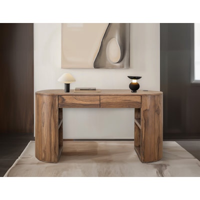 Modular Oval Solid Wood Solid Wood Writing Desk