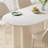 Simple Pure White Rock Plate Dining Table-1985506940