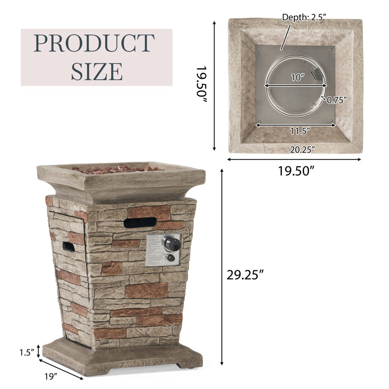 Colonne de feu 40 000 Btu Mgo