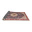 Tapis rouge/noir/beige traditionnel Nermal-1438198090