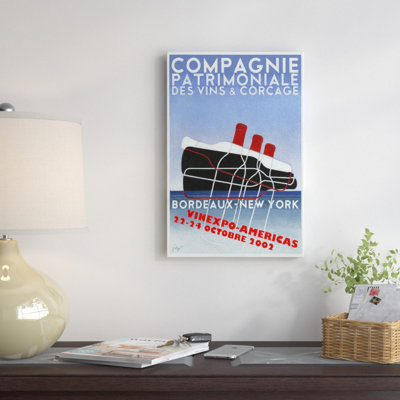 « transat », affiche rétro sur toile