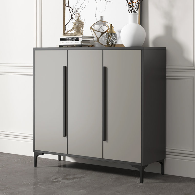 Gray Aluminum Shoe Storage