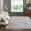 Fracisco Oriental Hand Knotted Wool/Viscose Area Rug in Purple Gray -1065290908