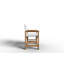 Chaise de salle à manger d'extérieur en bois Nawaal-1169347870