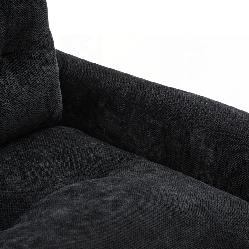 Fauteuil simple confortable avec diverses caractéristiques pratiques, Noir