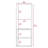 Kingston Rectangle 2-Shelf Medicine Cabinet  White-1841948914