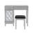 Depuy Contemporary Vanity Set with Mirror and Padded Matching Stool