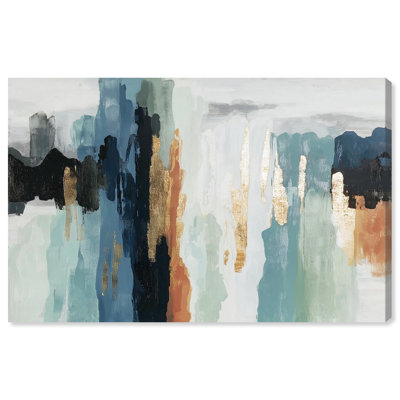 «Descent in Gold II», reproduction d'art sur toile par Art Remedy
