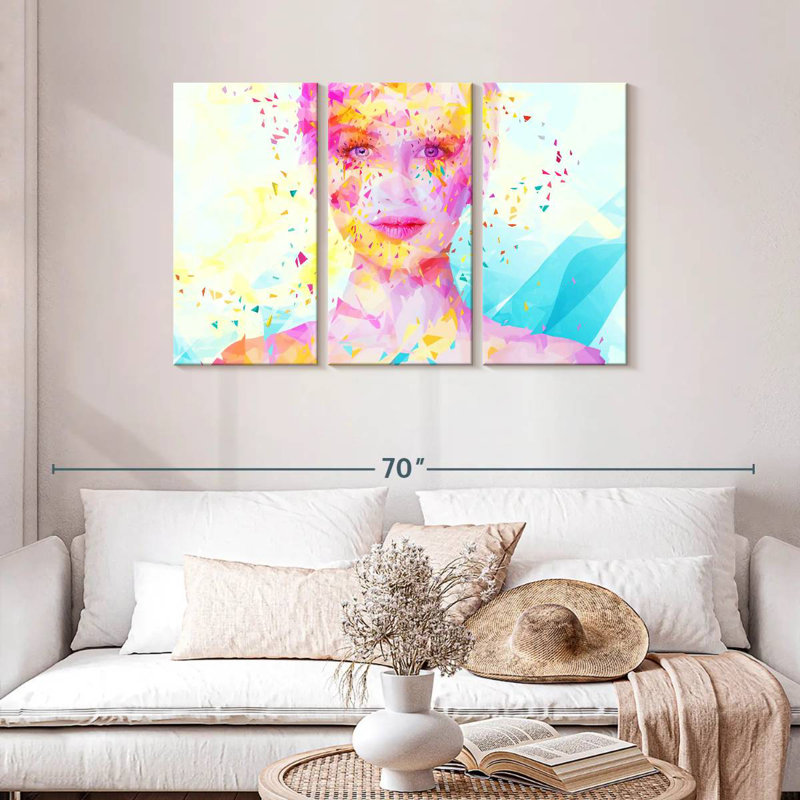 Leisha Turquoise, 28" H x 45" W