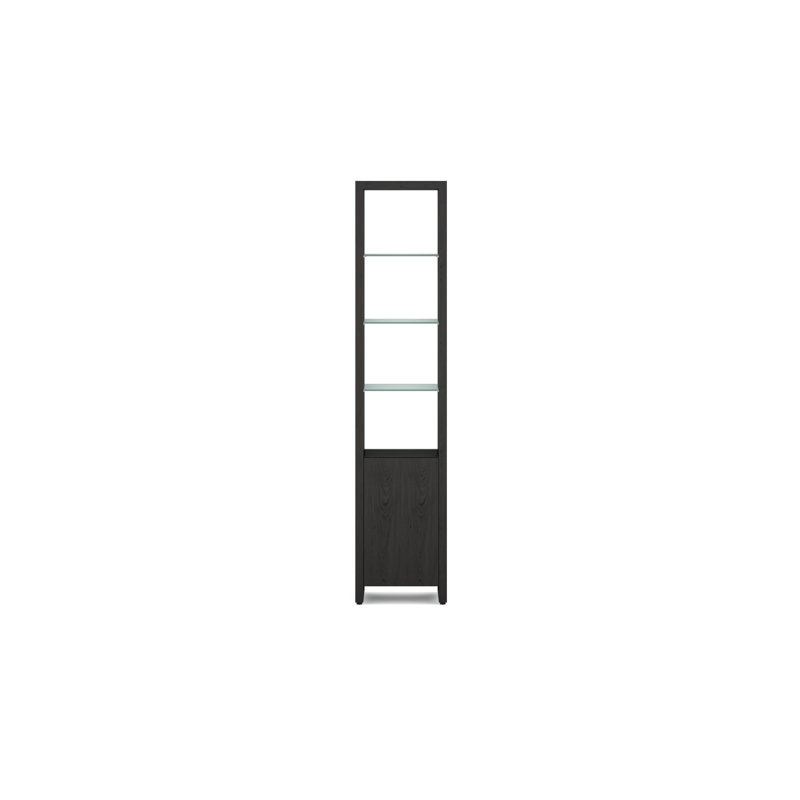 Linea Single Shelf, Charcoal Stained Ash