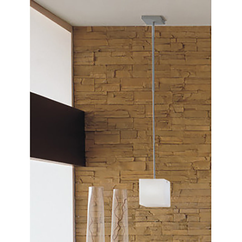 Kubik 1 - Light Single Square / Rectangle Pendant, 50.5" H x 5.5" W x 5.65" D