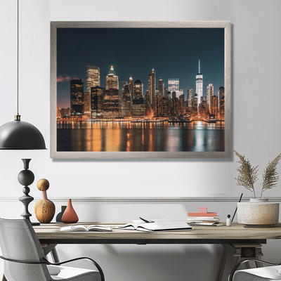 «Reflection of New York City at Night», reproduction sur toile