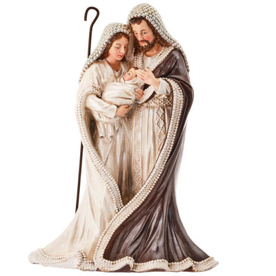 Résine Sainte Famille avec perles