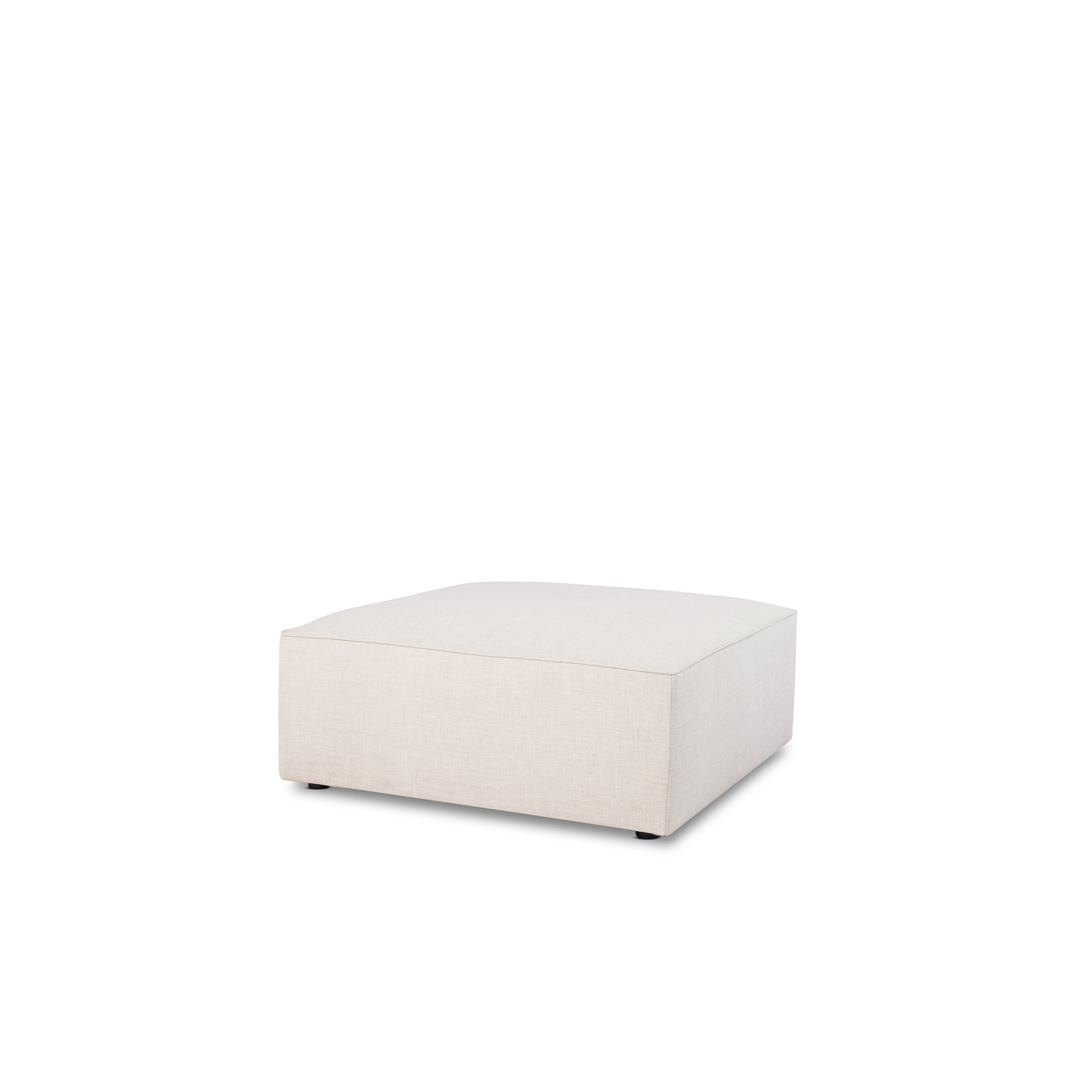 Del Modular Upholstered Reversible L-Sectional, Bella White Polyester