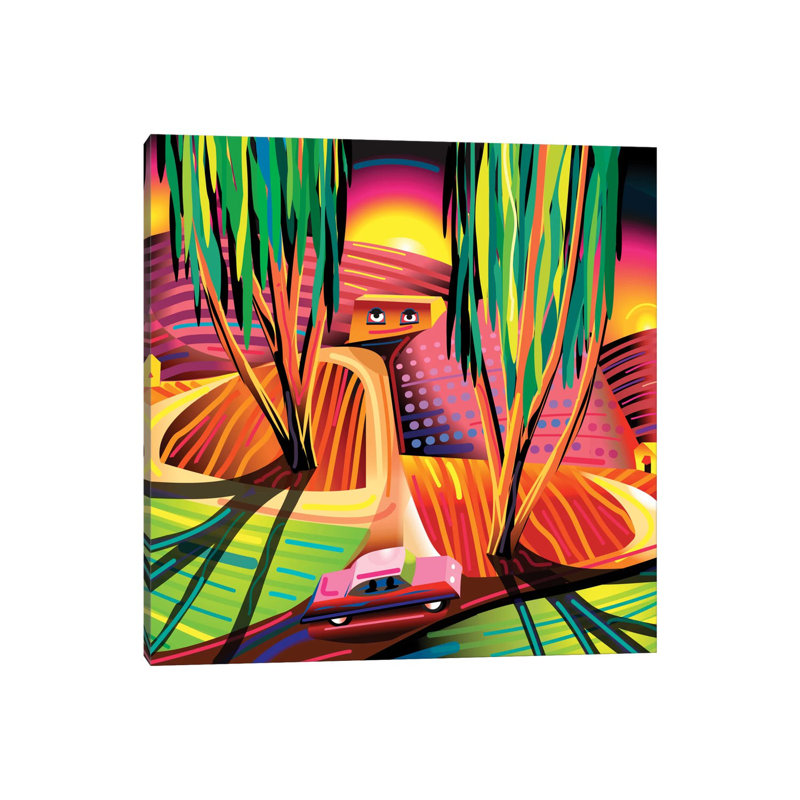 Gorilla Republic by Charles Harker - Wrapped Canvas Painting, 30.48 cm H x 30.48 cm W